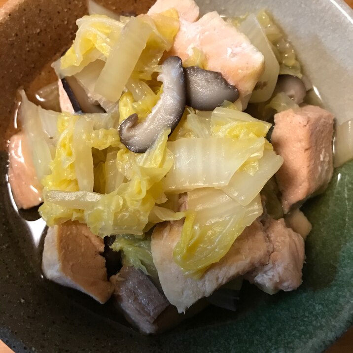 鮭と白菜の煮物